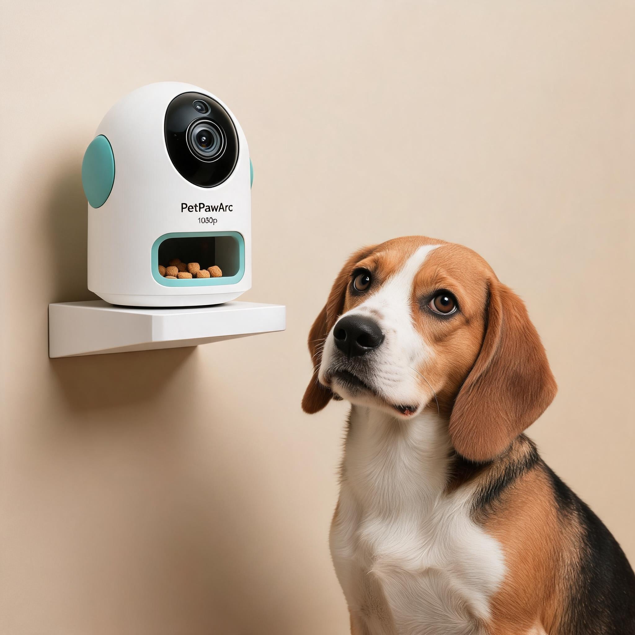 PetPawArc Pet Camera 1080p with Treat Dispenser