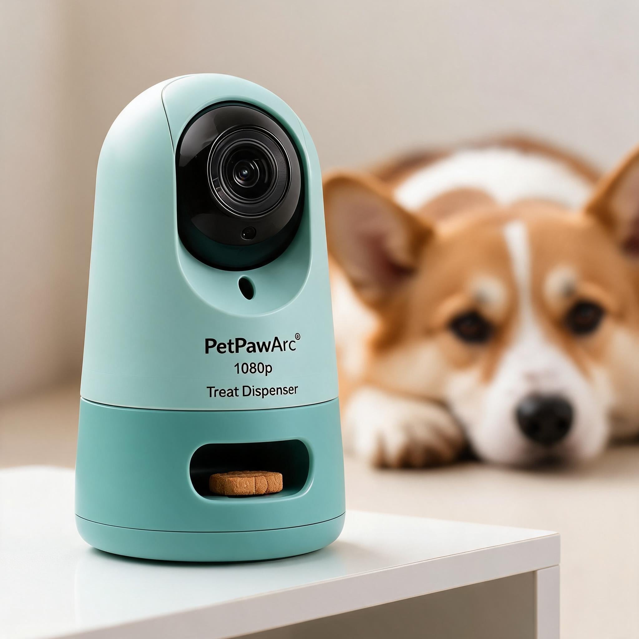 PetPawArc Pet Camera 1080p with Treat Dispenser